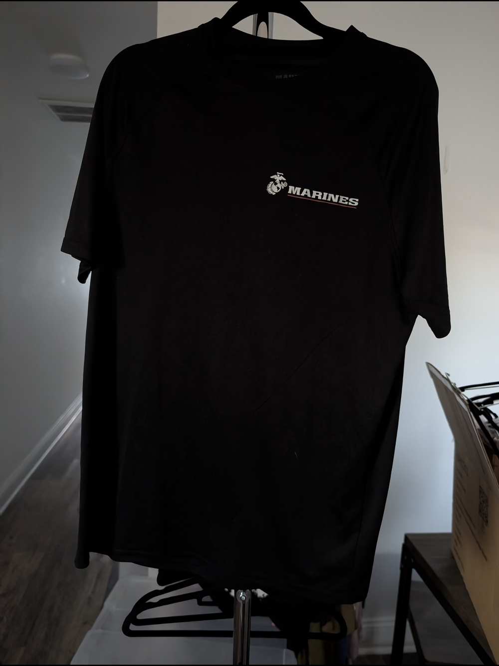 Black Crew Neck Short Sleeve Shirt